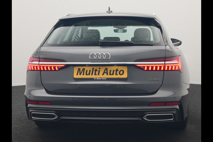 Audi A6 Avant 50 TFSI e quattro S Line 300pk PHEV Dealer O.H | Trekhaak af Fabriek | Adaptive Cruise | Lederen Sportstoelen Memory | Apple Carplay | 19"L.M | BLIS | Virtual |
