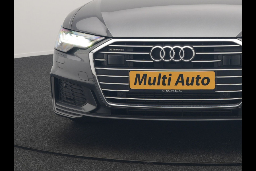 Audi A6 Avant 50 TFSI e quattro S Line 300pk PHEV Dealer O.H | Trekhaak af Fabriek | Adaptive Cruise | Lederen Sportstoelen Memory | Apple Carplay | 19"L.M | BLIS | Virtual |