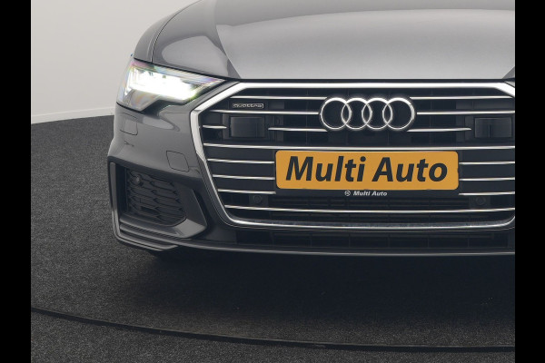 Audi A6 Avant 50 TFSI e quattro S Line 300pk PHEV Dealer O.H | Trekhaak af Fabriek | Adaptive Cruise | Lederen Sportstoelen Memory | Apple Carplay | 19"L.M | BLIS | Virtual |