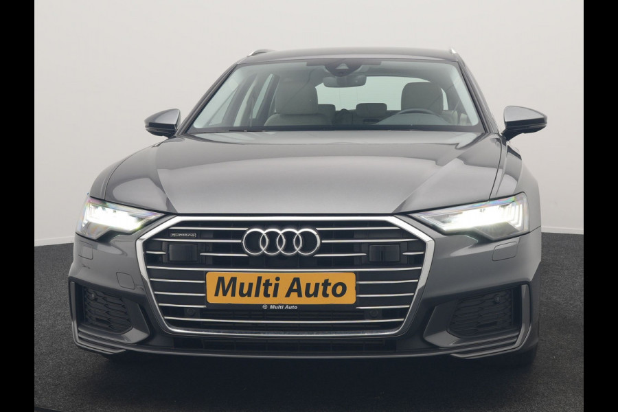 Audi A6 Avant 50 TFSI e quattro S Line 300pk PHEV Dealer O.H | Trekhaak af Fabriek | Adaptive Cruise | Lederen Sportstoelen Memory | Apple Carplay | 19"L.M | BLIS | Virtual |