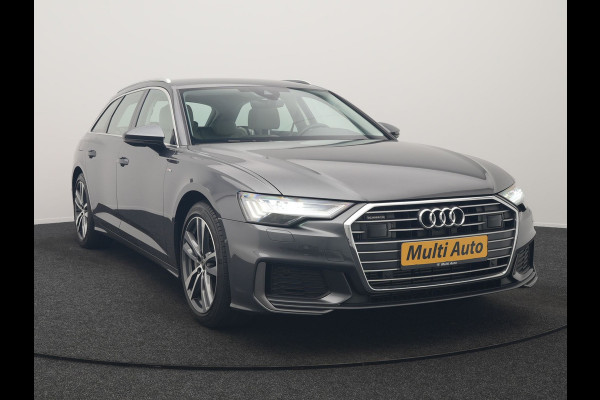 Audi A6 Avant 50 TFSI e quattro S Line 300pk PHEV Dealer O.H | Trekhaak af Fabriek | Adaptive Cruise | Lederen Sportstoelen Memory | Apple Carplay | 19"L.M | BLIS | Virtual |