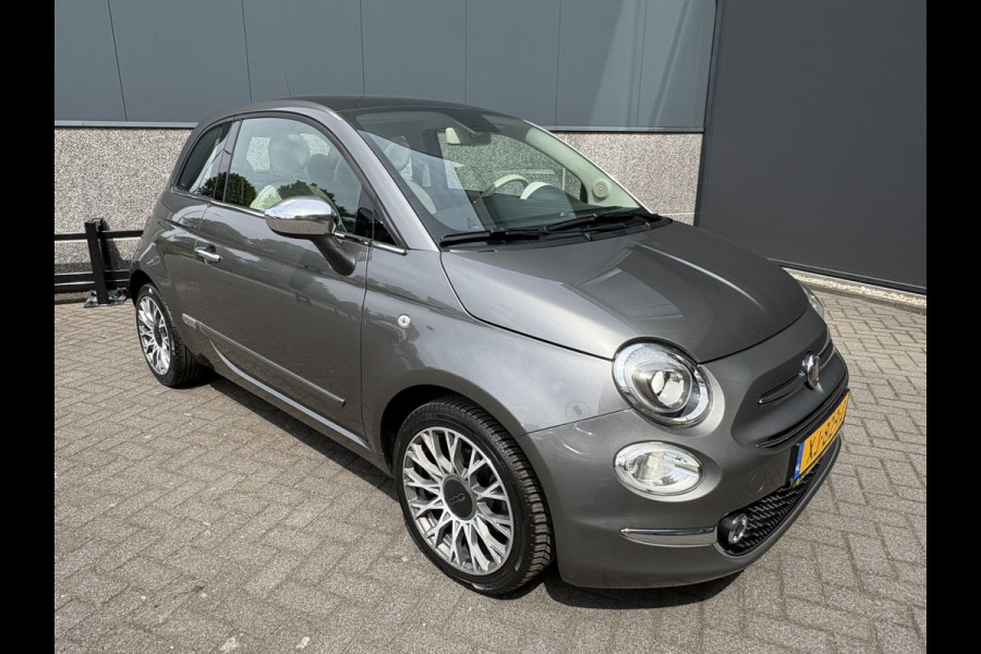Fiat 500C 0.9 TwinAir Turbo Lounge Automaat Glazen panoramadak - Airco - Navigatie - Parkeersensor achter - Licht metalen velgen 15 inch - Cruise control - Mistlampen - Elektrische ramen - Stuur multifunctioneel - Bluetooth - Centrale vergrendeling met afstandsbediening - Start/stop systeem