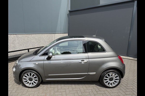 Fiat 500C 0.9 TwinAir Turbo Lounge Automaat Glazen panoramadak - Airco - Navigatie - Parkeersensor achter - Licht metalen velgen 15 inch - Cruise control - Mistlampen - Elektrische ramen - Stuur multifunctioneel - Bluetooth - Centrale vergrendeling met afstandsbediening - Start/stop systeem
