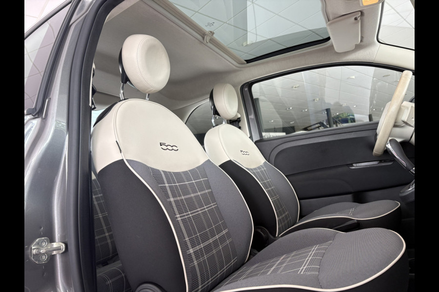 Fiat 500C 0.9 TwinAir Turbo Lounge Automaat Glazen panoramadak - Airco - Navigatie - Parkeersensor achter - Licht metalen velgen 15 inch - Cruise control - Mistlampen - Elektrische ramen - Stuur multifunctioneel - Bluetooth - Centrale vergrendeling met afstandsbediening - Start/stop systeem