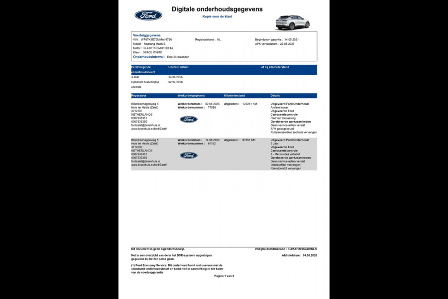 Ford Mustang Mach-E Extended RWD 98 kWh|92% SOH|GROTE ACCU|AFN.TREKHAAK|LEDER|B&O|CAMERA V+A+360|CARPLAY|STOEL+STUURVERW|NAP|NL|