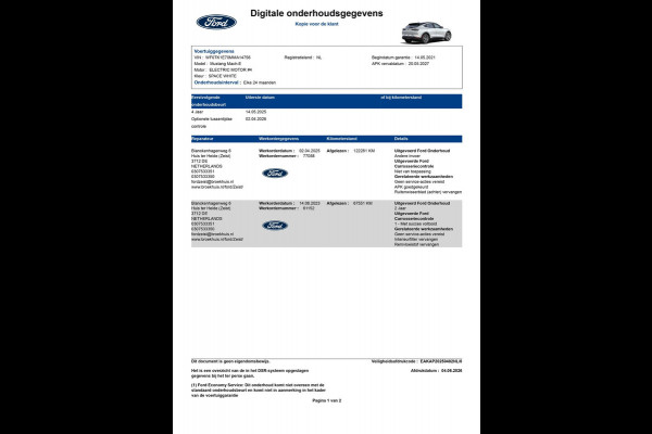 Ford Mustang Mach-E Extended RWD 98 kWh|92% SOH|GROTE ACCU|AFN.TREKHAAK|LEDER|B&O|CAMERA V+A+360|CARPLAY|STOEL+STUURVERW|NAP|NL|