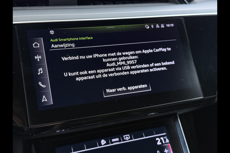 Audi e-tron 313pk Quattro Pano-Dak Adap.Cruise Leer+Verwarmd+Memory Camera Apple Carplay Android Auto Pdc Business Edition Plus 50 Quattro 4wd SOH 91% Elek.Achterklep Lmv Privacy Glas Led DAB Virtual Cockpit Rijstrooksensor Origineel Nederlandse Auto