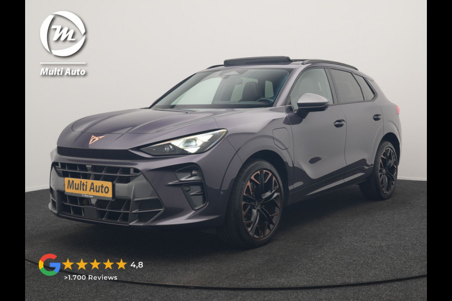 CUPRA Terramar 1.5 TSI e-Hybrid VZ Copper Edition PHEV 272pk DARK VOID METALLIC | Panodak | Head Up | Adaptive Cruise | 360 Camera | Lederen Sportstoelen Memory & Verwarmd | Sennheiser Premium Audio | Matrix LED | Sfeerverlichting | Stuur Verwarmd | Keyless | Blis |