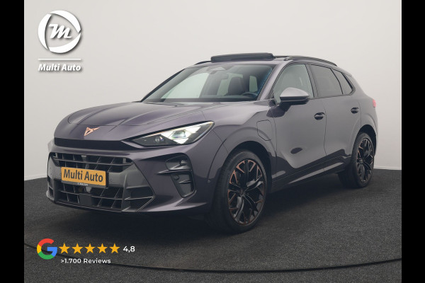 CUPRA Terramar 1.5 TSI e-Hybrid VZ Copper Edition PHEV 272pk DARK VOID METALLIC | Panodak | Head Up | Adaptive Cruise | 360 Camera | Lederen Sportstoelen Memory & Verwarmd | Sennheiser Premium Audio | Matrix LED | Sfeerverlichting | Stuur Verwarmd | Keyless | Blis |