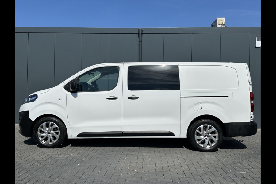 Citroën Jumpy 2.0 BlueHDI 180 PK / AUTOMAAT / L3H1 / DUBBEL CABINE / 2x SCHUIFDEUR / TREKHAAK / CAMERA / BLIND SPOT / ECC / CRUISE / 6 PERSOON