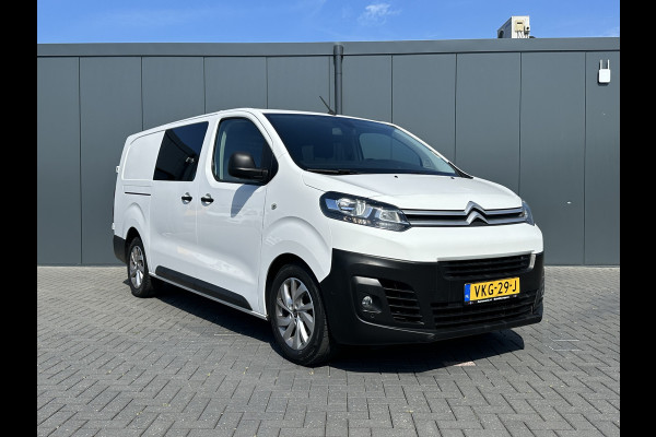 Citroën Jumpy 2.0 BlueHDI 180 PK / AUTOMAAT / L3H1 / DUBBEL CABINE / 2x SCHUIFDEUR / TREKHAAK / CAMERA / BLIND SPOT / ECC / CRUISE / 6 PERSOON