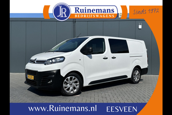 Citroën Jumpy 2.0 BlueHDI 180 PK / AUTOMAAT / L3H1 / DUBBEL CABINE / 2x SCHUIFDEUR / TREKHAAK / CAMERA / BLIND SPOT / ECC / CRUISE / 6 PERSOON