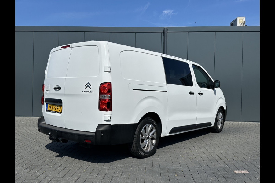 Citroën Jumpy 2.0 BlueHDI 180 PK / AUTOMAAT / L3H1 / DUBBEL CABINE / 2x SCHUIFDEUR / TREKHAAK / CAMERA / BLIND SPOT / ECC / CRUISE / 6 PERSOON