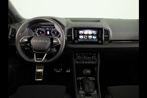 Škoda Karoq Sportline Ultimate 1.5 TSI ACT 150 pk 7 versn. DSG | Wegklapbare Trekhaak | Travel Assist Pakket Plus | Virual Pedal | 19 Inch Velgen Sagitarius