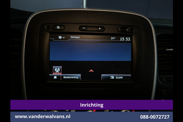 Renault Trafic 2.0 dCi 120pk L2H1 inrichting Euro6 Airco | Navigatie | Camera | LED | Trekhaak Cruisecontrol, Parkeersensoren, Bijrijdersbank