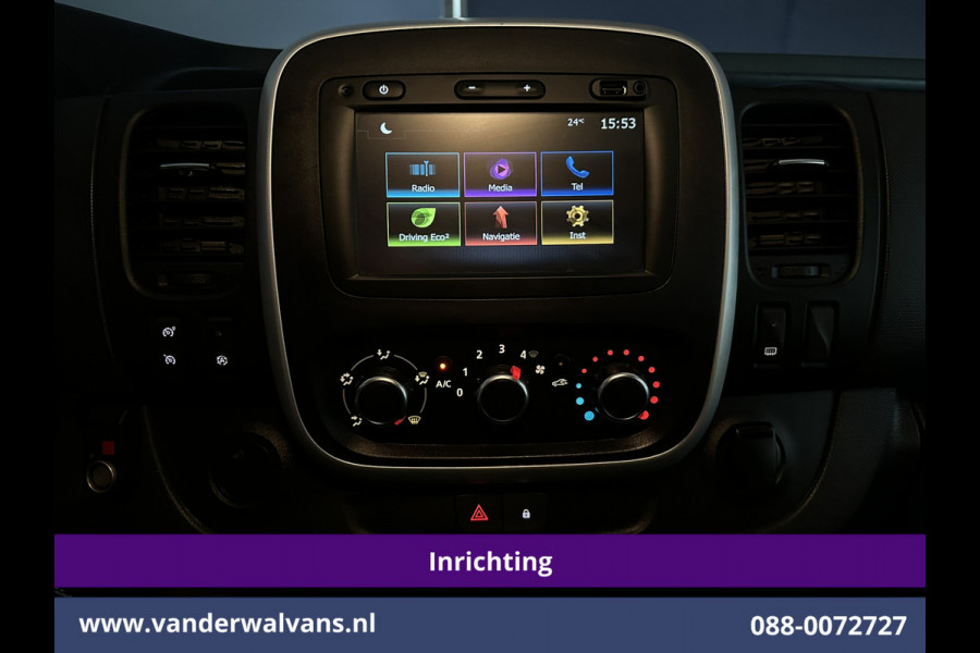 Renault Trafic 2.0 dCi 120pk L2H1 inrichting Euro6 Airco | Navigatie | Camera | LED | Trekhaak Cruisecontrol, Parkeersensoren, Bijrijdersbank
