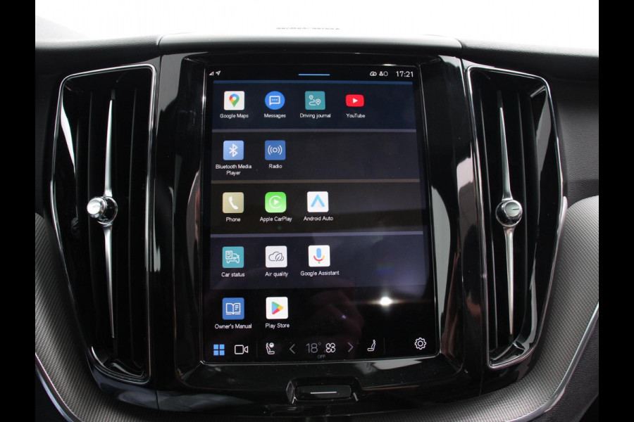 Volvo XC60 2.0 T6 Plug-in hybrid AWD Automaat Plus Dark Adaptieve cruise control Leder Navigatie Google Harman Kardon Panorama dak Lichtmetalen Velgen Dab Stoelverwarming Camera 360 Led Climate control Apple Carplay/ Android Auto