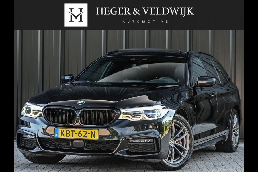 BMW 5 Serie Touring 530i xDrive High Executive | M-Sport | Panoramadak | Harman/Kardon | HUD | Active Cruise | 360 Camera | Stuur Verwarming | Ambiance Interieur | Stoelverwarming | Elektr. Verst. Stoel |