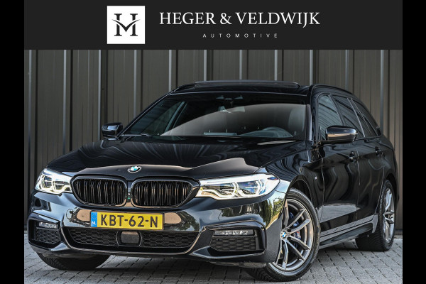 BMW 5 Serie Touring 530i xDrive High Executive | M-Sport | Panoramadak | Harman/Kardon | HUD | Active Cruise | 360 Camera | Stuur Verwarming | Ambiance Interieur | Stoelverwarming | Elektr. Verst. Stoel |