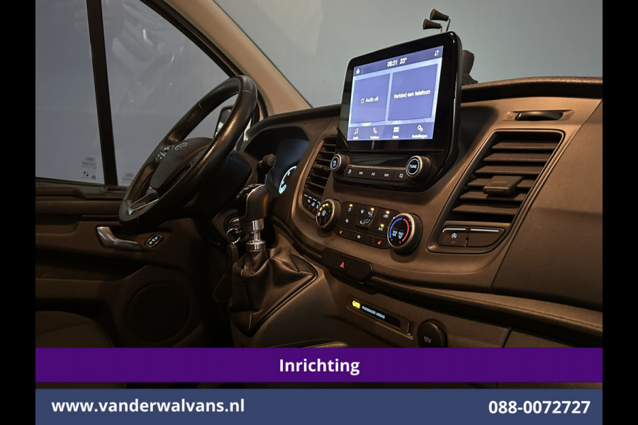 Ford Transit Custom 2.0 TDCI 130pk L2H1 inrichting Euro6 Airco | Camera | Apple Carplay | LED | Cruisecontrol Android Auto, Stoelverwarming, Verwarmde voorruit, Parkeersensoren, Bijrijdersbank, 2800kg trekvermogen