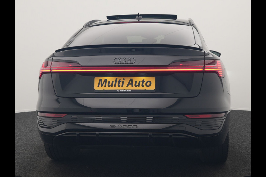 Audi Q8 e-tron Sportback 55 Quattro S edition 95 kWh 408pk Dealer O.H | Luchtvering | Panodak | Black Optic | Adaptive Cruise | 360 Camera | B&O Soundsystem | 21"L.M | Alcantara Sportstoelen Memory | Apple Carplay | Matrix LED |