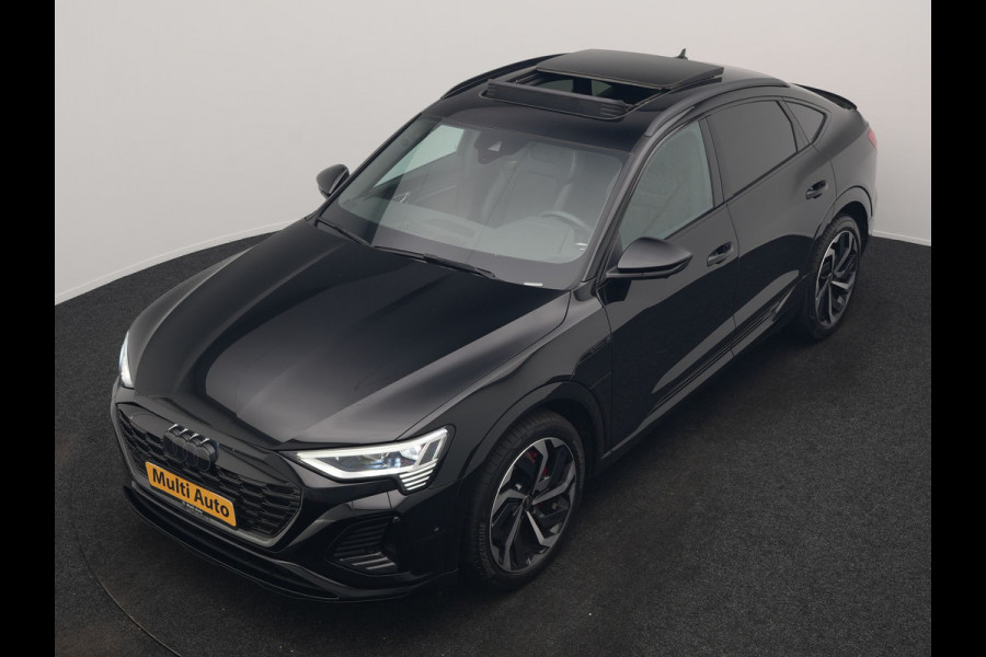 Audi Q8 e-tron Sportback 55 Quattro S edition 95 kWh 408pk Dealer O.H | Luchtvering | Panodak | Black Optic | Adaptive Cruise | 360 Camera | B&O Soundsystem | 21"L.M | Alcantara Sportstoelen Memory | Apple Carplay | Matrix LED |
