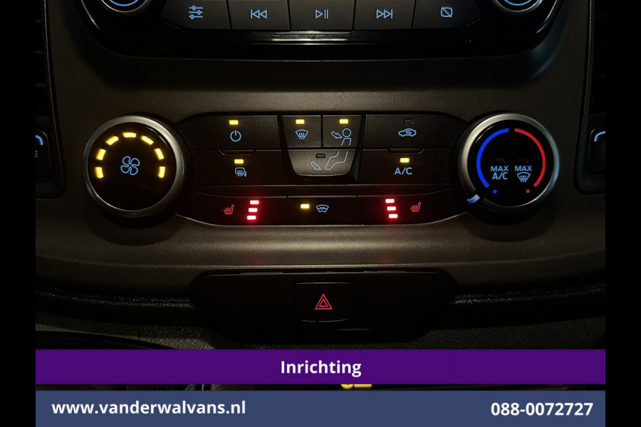 Ford Transit Custom 2.0 TDCI 130pk L2H1 inrichting Euro6 Airco | Camera | Cruisecontrol | LED | Stoelverwarming Parkeersensoren, Verwarmde voorruit, Bijrijdersbank, 2800kg trekvermogen