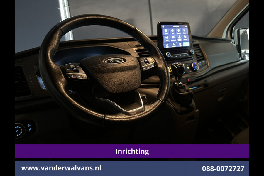 Ford Transit Custom 2.0 TDCI 130pk L2H1 inrichting Euro6 Airco | Camera | Cruisecontrol | LED | Stoelverwarming Parkeersensoren, Verwarmde voorruit, Bijrijdersbank, 2800kg trekvermogen