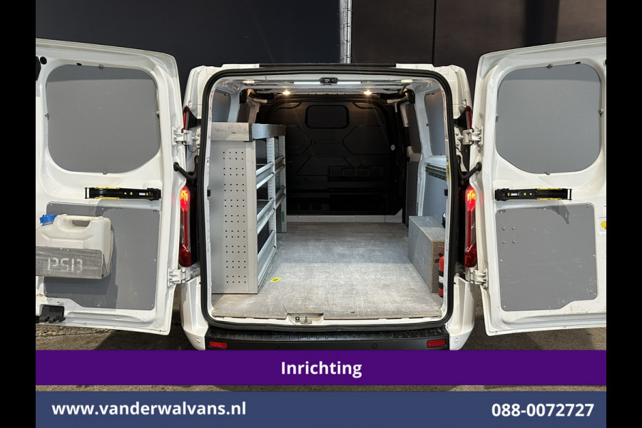 Ford Transit Custom 2.0 TDCI 130pk L2H1 inrichting Euro6 Airco | Camera | Cruisecontrol | LED | Stoelverwarming Parkeersensoren, Verwarmde voorruit, Bijrijdersbank, 2800kg trekvermogen