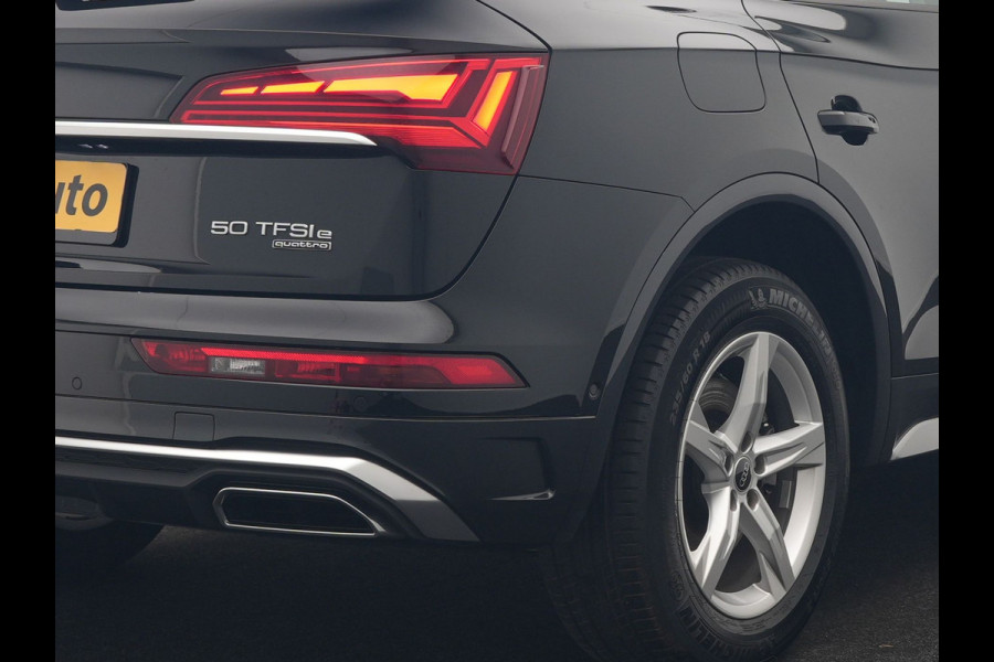 Audi Q5 50 TFSI e quattro S Line PHEV 300pk Dealer O.H | Trekhaak Af Fabriek | 360 Camera | Adaptive Cruise | Head Up | Lederen Stoelen Memory & Verwarmd | Blis | Keyless | Navigatie | Virtual | DAB | 19"L.M | Plug In Hybrid |