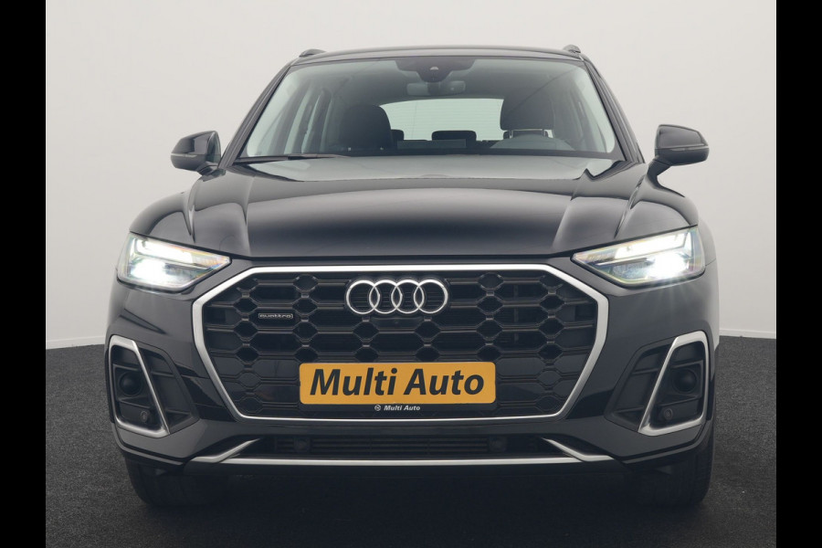 Audi Q5 50 TFSI e quattro S Line PHEV 300pk Dealer O.H | Trekhaak Af Fabriek | 360 Camera | Adaptive Cruise | Head Up | Lederen Stoelen Memory & Verwarmd | Blis | Keyless | Navigatie | Virtual | DAB | 19"L.M | Plug In Hybrid |