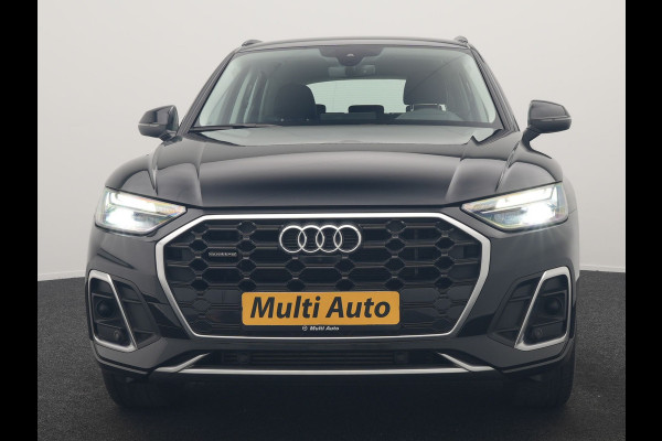 Audi Q5 50 TFSI e quattro S Line PHEV 300pk Dealer O.H | Trekhaak Af Fabriek | 360 Camera | Adaptive Cruise | Head Up | Lederen Stoelen Memory & Verwarmd | Blis | Keyless | Navigatie | Virtual | DAB | 19"L.M | Plug In Hybrid |