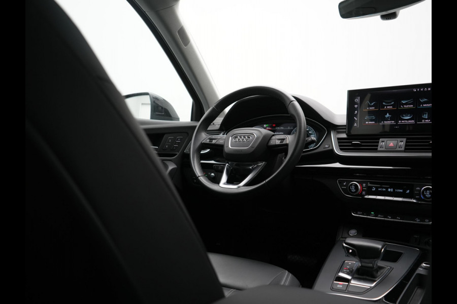 Audi Q5 50 TFSI e quattro S Line PHEV 300pk Dealer O.H | Trekhaak Af Fabriek | 360 Camera | Adaptive Cruise | Head Up | Lederen Stoelen Memory & Verwarmd | Blis | Keyless | Navigatie | Virtual | DAB | 19"L.M | Plug In Hybrid |