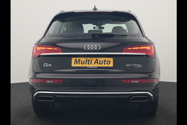 Audi Q5 50 TFSI e quattro S Line PHEV 300pk Dealer O.H | Trekhaak Af Fabriek | 360 Camera | Adaptive Cruise | Head Up | Lederen Stoelen Memory & Verwarmd | Blis | Keyless | Navigatie | Virtual | DAB | 19"L.M | Plug In Hybrid |