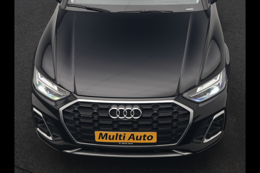 Audi Q5 50 TFSI e quattro S Line PHEV 300pk Dealer O.H | Trekhaak Af Fabriek | 360 Camera | Adaptive Cruise | Head Up | Lederen Stoelen Memory & Verwarmd | Blis | Keyless | Navigatie | Virtual | DAB | 19"L.M | Plug In Hybrid |