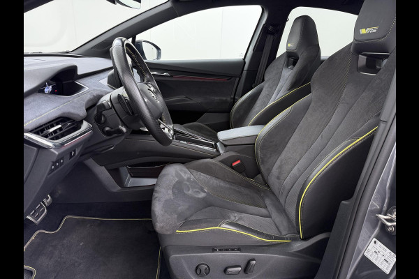 Škoda ENYAQ Coupé iV 80 RS SOH 89% |ELEK. ACHTERKLEP| PANO| ELEK. STOEL MET MEMORY| NET ONDERHOUD GEHAD RIJKLAAR| RS KUIPSTOELEN| DODE HOEK SENSOR| CAMERA| STOEL + STUURVERWARMING|