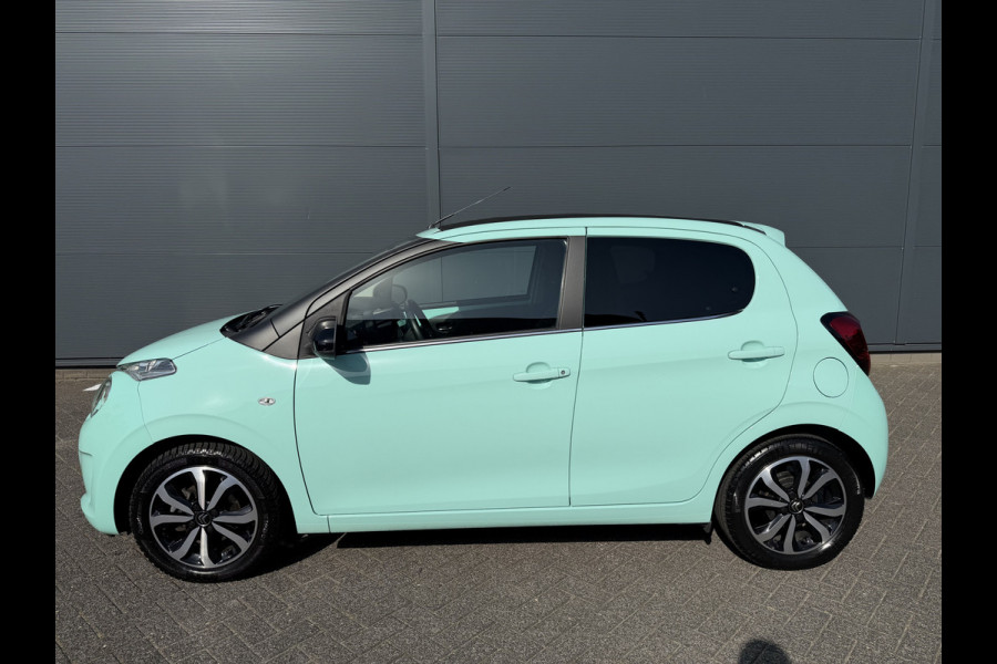 Citroën C1 1.0 VTi Airscape Shine (Navigatie - Automatische Airco - Camera - Apple Carplay - DAB - Elektrisch vouwdak - 15"Lichtmetalen vel