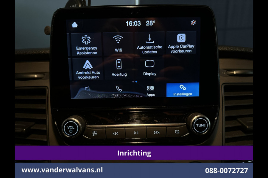 Ford Transit Custom 2.0 TDCI 130pk L2H1 inrichting Euro6 Airco | Camera | LED | 2800kg Trekhaak | Apple Carplay Cruisecontrol, Android Auto, Verwarmde Voorruit, Parkeersensoren, Bijrijdersbank