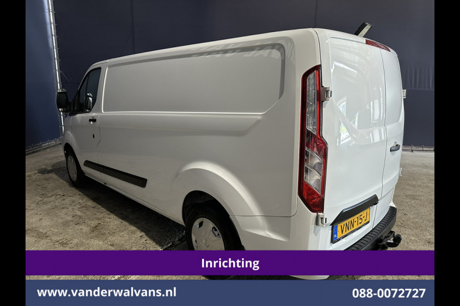 Ford Transit Custom 2.0 TDCI 130pk L2H1 inrichting Euro6 Airco | Camera | LED | 2800kg Trekhaak | Apple Carplay Cruisecontrol, Android Auto, Verwarmde Voorruit, Parkeersensoren, Bijrijdersbank