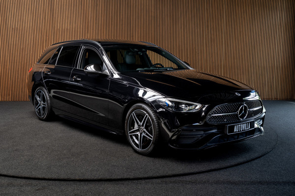 Mercedes-Benz C-Klasse Estate 180 AMG Line Panodak Leer 360° Memory Distronic+ Matrix Laser Navi LED Nightpack Elektr. trekhaak PTS Ambient Plus Elekt. achterklep LM velgen BTW auto!