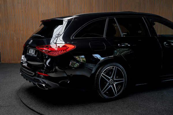 Mercedes-Benz C-Klasse Estate 180 AMG Line Panodak Leer 360° Memory Distronic+ Matrix Laser Navi LED Nightpack Elektr. trekhaak PTS Ambient Plus Elekt. achterklep LM velgen BTW auto!
