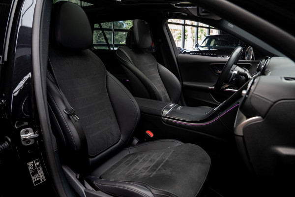 Mercedes-Benz C-Klasse Estate 180 AMG Line Panodak Leer 360° Memory Distronic+ Matrix Laser Navi LED Nightpack Elektr. trekhaak PTS Ambient Plus Elekt. achterklep LM velgen BTW auto!