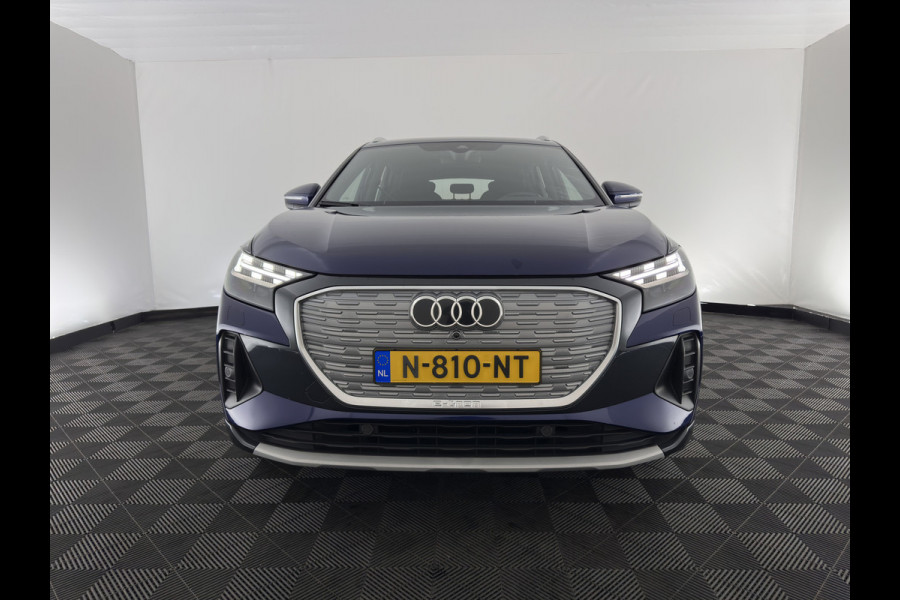 Audi Q4 e-tron 40 Launch Edition Advanced 77 kWh [ 3-Fase-11kW ] {SoH-93%} (INCL-BTW) Aut. *NAVI-FULLMAP | MATRIX-LED | KEYLESS | CAMERA | AUDI-SOUND |  DIGI-COCKPIT | DAB | AMBIENTLIGHT | HEATED-SPORTSEATS | PRIVACY-GLASS | CRUISE | 19''ALU*