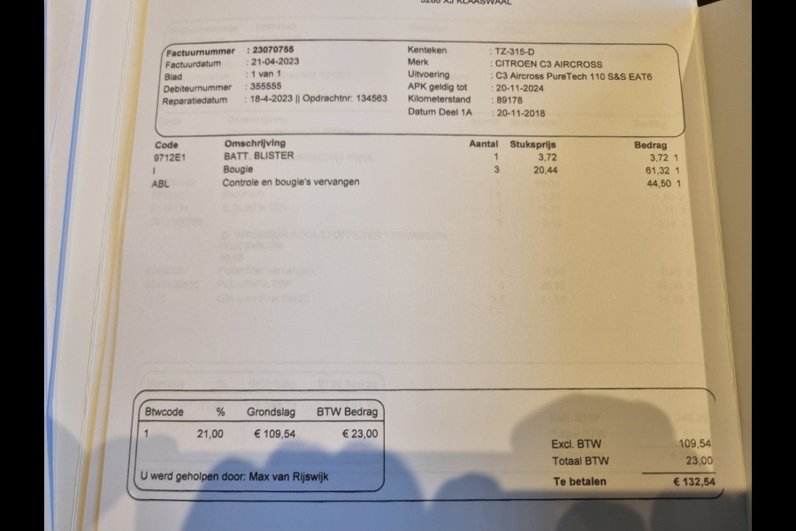 Citroën C3 Aircross 1.2 PureTech S&S Shine ✅BOM VOLLE AUTO! ✅TREKHAAK