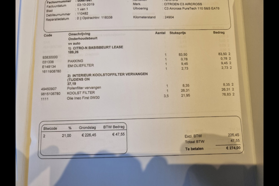 Citroën C3 Aircross 1.2 PureTech S&S Shine ✅BOM VOLLE AUTO! ✅TREKHAAK