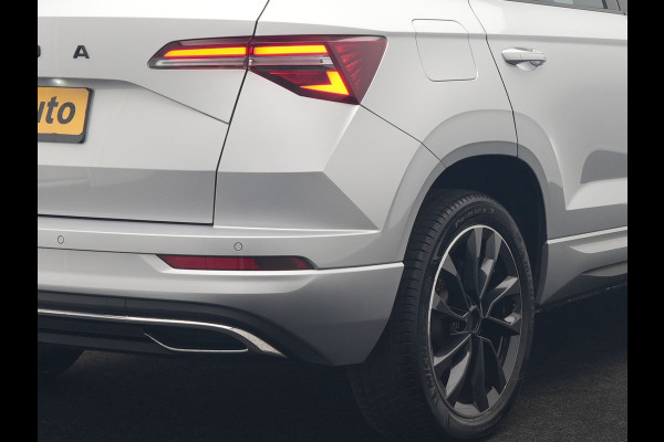 Škoda Karoq 1.5 TSI ACT Sportline Facelift Model 150pk DSG Dealer O.H | Trekhaak Af Fabriek | Adaptive Cruise | Crystal LED | Lederen Sportstoelen Memory & Verwarmd | Keyless | Sfeerverlichting | Apple Carplay | Verwarmd Sportstuur | Navigatie | Virtual | DAB |