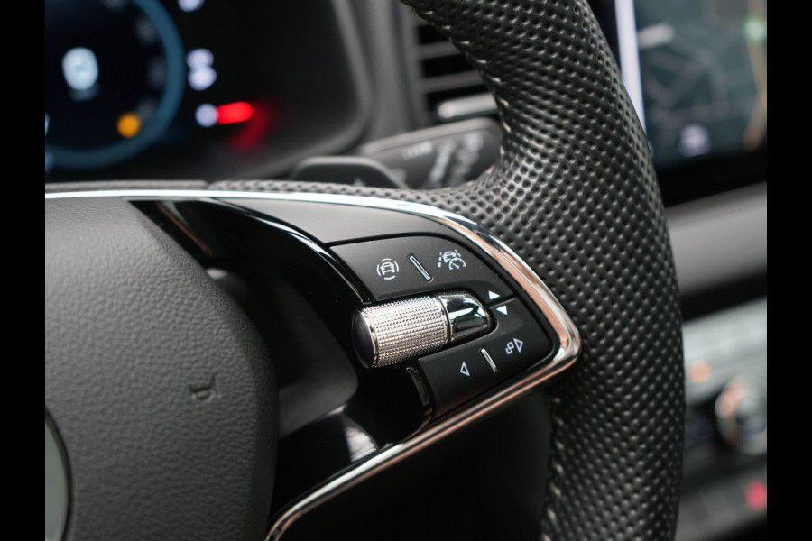 Škoda Karoq 1.5 TSI ACT Sportline Facelift Model 150pk DSG Dealer O.H | Trekhaak Af Fabriek | Adaptive Cruise | Crystal LED | Lederen Sportstoelen Memory & Verwarmd | Keyless | Sfeerverlichting | Apple Carplay | Verwarmd Sportstuur | Navigatie | Virtual | DAB |