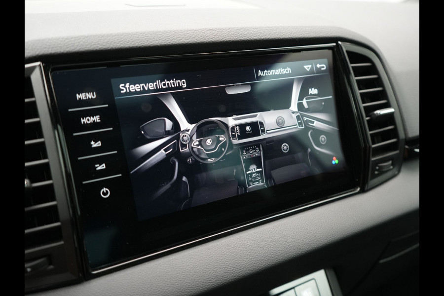 Škoda Karoq 1.5 TSI ACT Sportline Facelift Model 150pk DSG Dealer O.H | Trekhaak Af Fabriek | Adaptive Cruise | Crystal LED | Lederen Sportstoelen Memory & Verwarmd | Keyless | Sfeerverlichting | Apple Carplay | Verwarmd Sportstuur | Navigatie | Virtual | DAB |