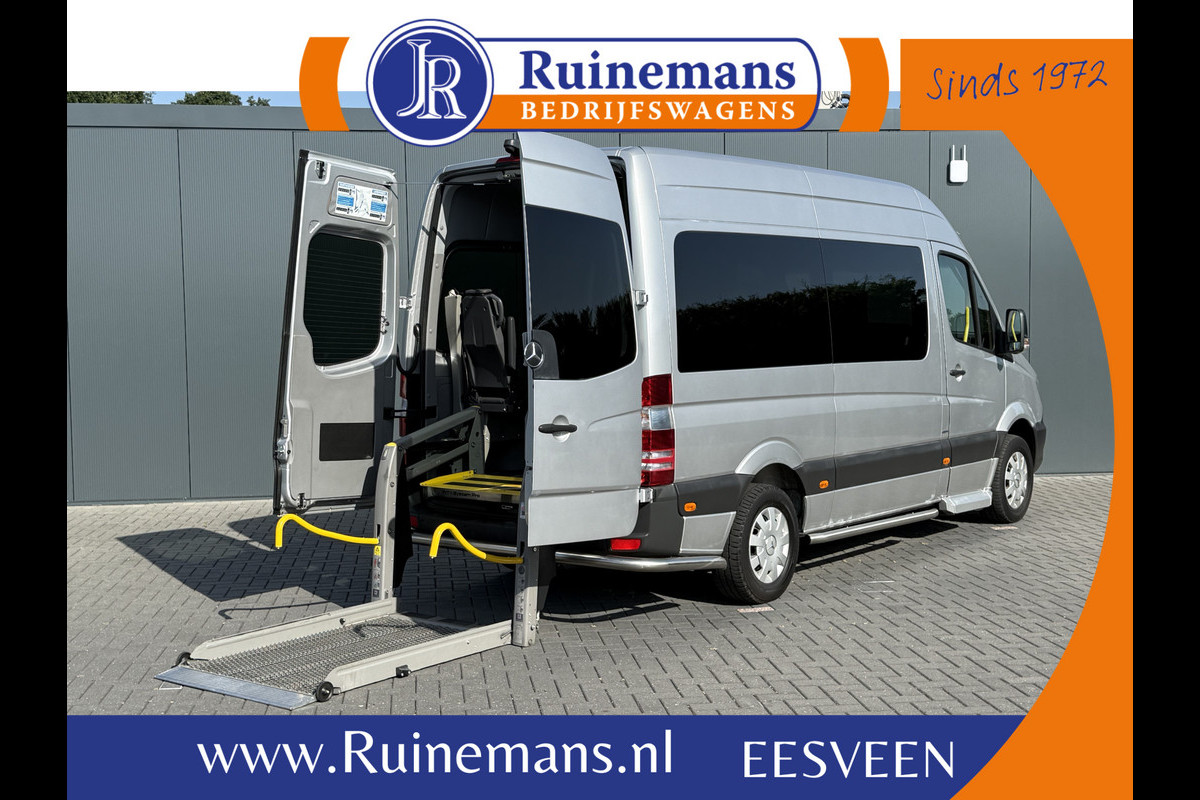 Mercedes-Benz Sprinter 314 CDI AUTOMAAT EURO 6 / FLEXI-TRANS ROLSTOELBUS + LIFT / L2H2 / 9 PERSOONS / CAMERA / AIRCO / PRIJS INCL BTW EN BPM