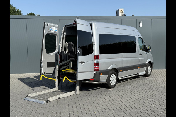 Mercedes-Benz Sprinter 314 CDI AUTOMAAT EURO 6 / FLEXI-TRANS ROLSTOELBUS + LIFT / L2H2 / 9 PERSOONS / CAMERA / AIRCO / PRIJS INCL BTW EN BPM